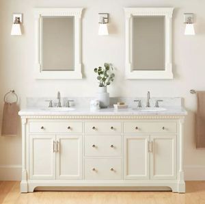 Ensemble de meuble-lavabo de salle de bain YALIG, design shaker blanc, avec lavabo - Product Image 5