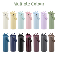 Bouteille d'eau réutilisable en acier inoxydable à double paroi de 18 oz avec paille, personnalisée pour Halloween, fournie directement par l'usine