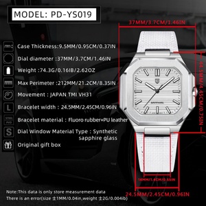 Reloj de Cuarzo para Hombre PAGANI DESIGN 2025, VH31 36MM, Resistente al Agua 10Bar, Acero Inoxidable, Cristal de Zafiro, Deportivo y Elegante - Product Image 2