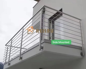 Reilbu Balustrade en acier inoxydable de haute qualité pour <span class=keywords><strong>extérieur</strong></span>, <span class=keywords><strong>escalier</strong></span>, balcon, terrasse, tube de garde-corps - Product Image 6