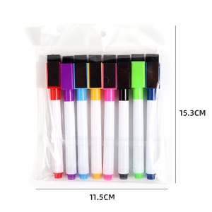 Pennarello <span class=keywords><strong>per</strong></span> <span class=keywords><strong>Lavagna</strong></span> con Attacco Magnetico, Flusso Uniforme dell'Inchiostro, Adsorbimento Magnetico, Cancellabile, Colorato, <span class=keywords><strong>per</strong></span> Pittura dei Bambini, a Base d'Acqua - Product Image 4