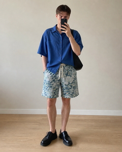 Shorts imprimés pour hommes avec cordon de serrage, décontractés, en coton, pour l'été, personnalisables OEM ODM, faible MOQ - Product Image 6