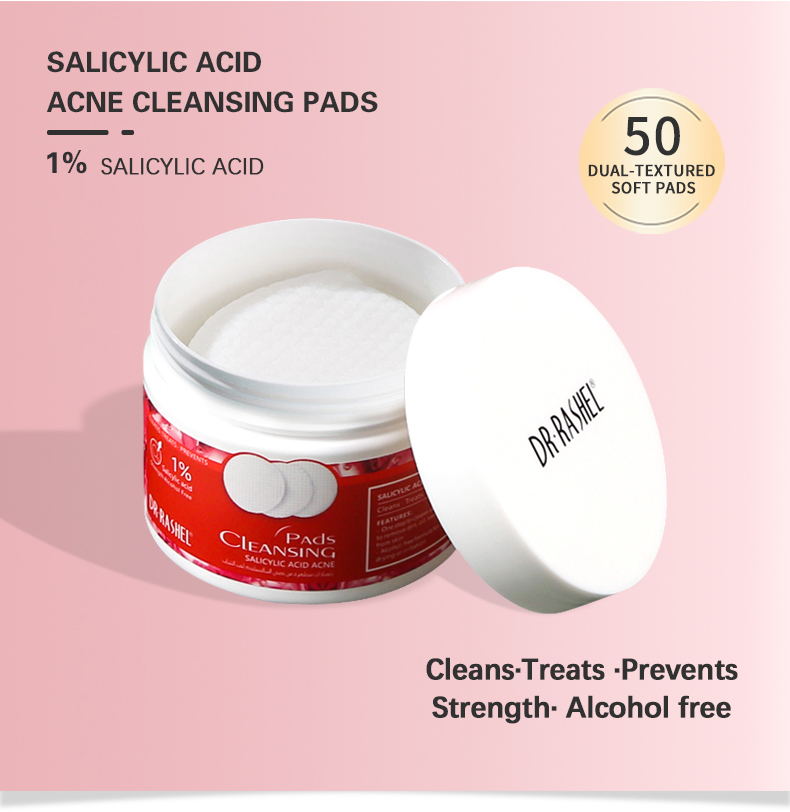 DR RASHEL Salicylic Acid Acne Cleansing Pads Facial Mask Acne Treatment Cotton Pads