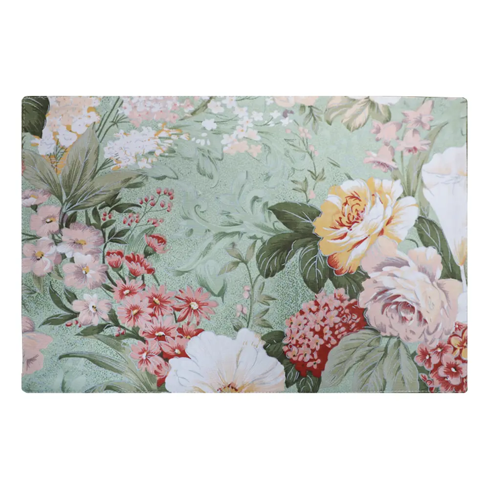 High Quality Eco-friendly Rectangular Place Mat Pad Non-Slip Dining Table Mat for Kitchen Place Mat Custom Sublimation Printed