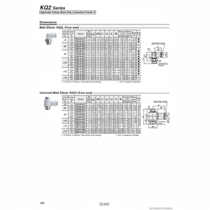 นิวเมติกส์แบบสัมผัสเดียว KQ2L10-G04N ชิ้นส่วนนิวเมติก SMC - Product Image 1