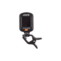 AROMA AT-10A Rechargeable Color Screen Clip-on Guitar Tuner with CR2032 Battery Included