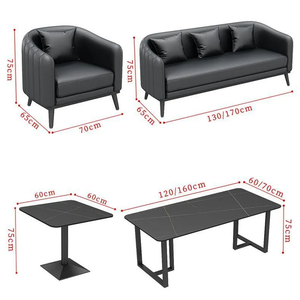 JP retro phong cách công nghiệp thanh sàn sofa cà phê Nhà hàng Phương Tây khu vực nghỉ ngơi ăn uống và Ghế bộ - Product Image 4
