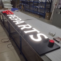 Panneau signe personnalisé de canaux led, logo, panneau avant de magasin d'affaires, signalisation de nom, design pour magasin
