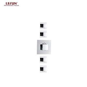 LESUNホットセール隠しサーモスタット4機能シャワーセットLEDレインシャワー天井取り付け - Product Image 3