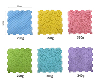 Tapis sensoriel anti-stress et de décompression, ensemble de modules, tapis de puzzle, jeu, tapis d'acupression pour les pieds, couleur personnalisée, 3-6 ans, intérieur, 30x30cm, TPE