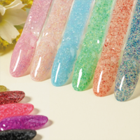 ICE NOVA populaire arrivée 6 couleurs coquillage Gel vernis ensemble sans cruauté haute Pigment paillettes flocon Gel vernis à ongles Oem Odm