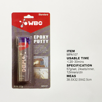 Mastic époxy bicomposant WBG haute résistance pour réparation céramique et métal, colle adhésive en acier inoxydable