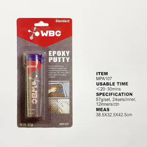 Mastic époxy bicomposant WBG haute résistance pour réparation céramique et métal, colle adhésive en acier inoxydable - Product Image 2