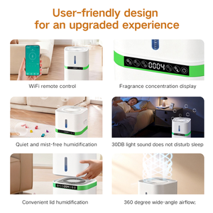 <span class=keywords><strong>Purificateur</strong></span> <span class=keywords><strong>d</strong></span>'<span class=keywords><strong>air</strong></span> et humidificateur à filtre HEPA à faible <span class=keywords><strong>consommation</strong></span> <span class=keywords><strong>d</strong></span>'énergie, commandé par application, fonctionnement silencieux et économe en énergie pour la maison et l'intérieur - Product Image 2