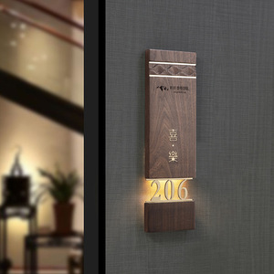 Điện tử LED cửa phòng số dấu hiệu cho căn hộ với cảm ứng chuông cửa nhà số tấm Nhà Số với ánh sáng - Product Image 6