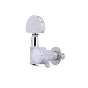 Chiavette Metalliche Classiche con Pomello Chiuso Finitura Cromata Senza Nichel per Chitarra Elettrica - Product Image 3