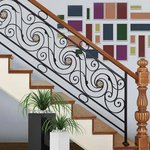 Fluorocarbon Iron Pattern Fence <strong>Railings</strong> Simple Protective <strong>Railings</strong> Indoor <strong>Loft</strong> Villa Fence White Black - Product Image 5