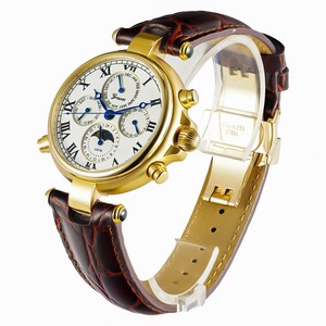 <span class=keywords><strong>Orologio</strong></span> da <span class=keywords><strong>Uomo</strong></span> Meccanico <span class=keywords><strong>Vintage</strong></span> con Fondo a Vista e Cinturino in Pelle - Product Image 3