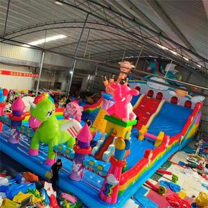 Château gonflable au sol de jeu en plein air gonflable avec <span class=keywords><strong>toboggan</strong></span> combo d'eau château de saut gonflable videur gonflable - Product Image 5