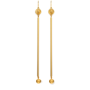 Pendientes de Moda con Diseño de Barra Larga, Acero Inoxidable 316L, Baño de Oro PVD, Resistentes y Sostenibles - Product Image 2
