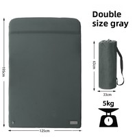 Matelas pneumatique gonflable double portable de haute qualité ultra-léger avec revêtement TPU 30D, gonflage rapide pour le camping et l'extérieur