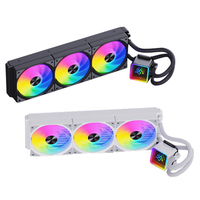 Refroidisseur de processeur AIO pour PC gaming avec écran LCD, RGB/ARGB, 120mm, 240mm, 360mm, compatible LGA 2011, 1700, AM4
