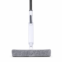 Brosse de nettoyage de vitres à pulvérisation économique personnalisée de 80 ml avec manche télescopique et tampon en microfibre pour le nettoyage du verre – Vente en gros