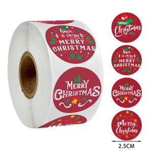 Autocollants décoratifs de noël personnalisés, étiquettes de jeu de rouleaux, autocollants de noël pour cadeau d'enfants - Product Image 5