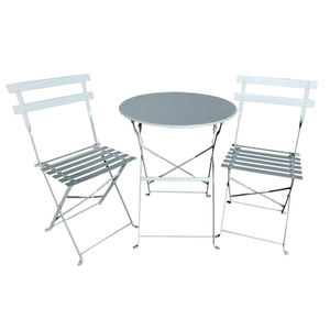 Juego de bistró italiano, Metal plegable de mesa de comedor, sillas, Patio <span class=keywords><strong>Popular</strong></span> exterior, cafeterías, hoteles, patios traseros, muebles para sala de estar - Product Image 3