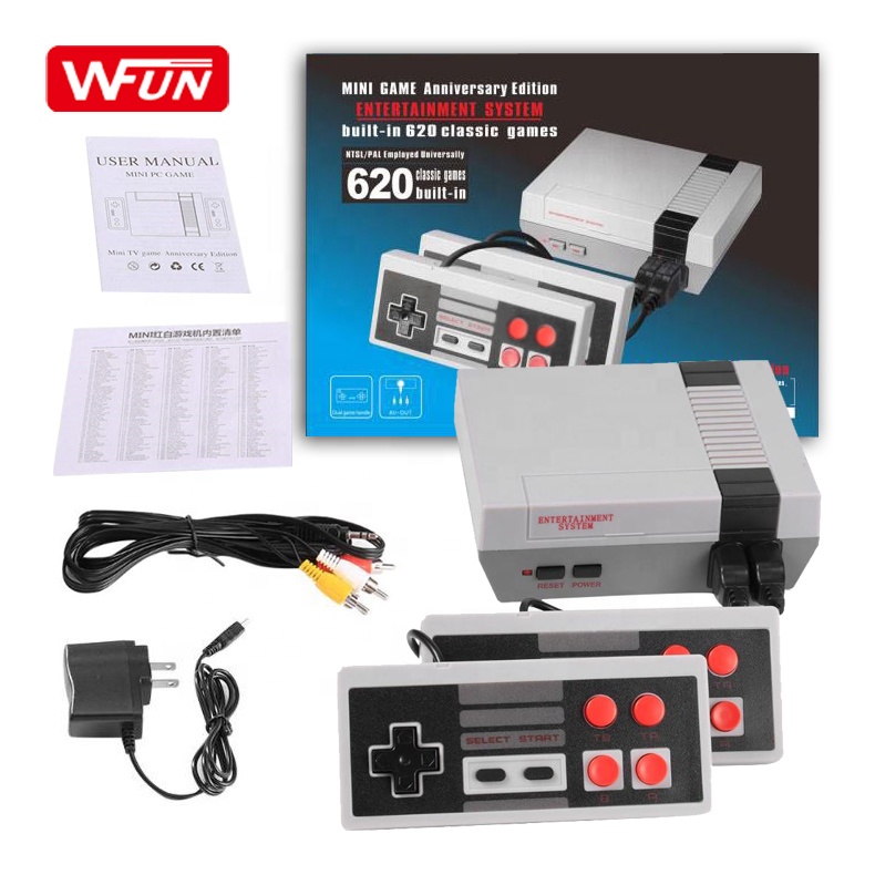 Фабричная мини-ретро-приставка для видеосъемки, 620 Классическая игровая консоль