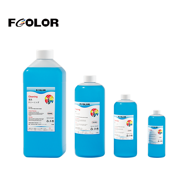 Fcolor DTF Ink Printhead Cleaning Fluid Liquid DTF Cleaning Solution for Epson Dx5 Dx7 5113 4720 I3200 Printer Print Head