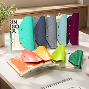 Biểu Tượng Tùy Chỉnh Thân Thiện Với Môi Trong Suốt <span class=keywords><strong>PVC</strong></span> A5 A6 A7 Kế Hoạch Giá Rẻ Giá Thấp Moq Bán Buôn PU Da Tạp Chí Nhẫn Chất Kết Dính Máy Tính Xách Tay - Product Image 1