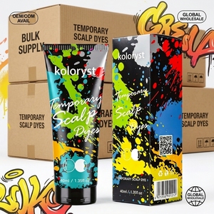 Crème colorante temporaire pour cheveux OEM ODM |   Coloration capillaire lavable pour cosplay |   Coloration capillaire non irritante en marque privée - Product Image 6