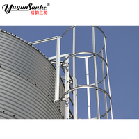 Nuovo Silo di Stoccaggio Verticale Yuyun Sanhe ad Alta Capacità da 25 Tonnellate in Acciaio Zincato a Caldo per Mangime Sfuso per Polli da Carne