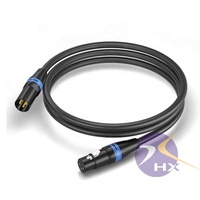 Câble audio XLR multicolore 3 broches mâle-femelle 3M/8M/10M pour moniteur à fibre optique avec gaine en PVC et blindage tressé