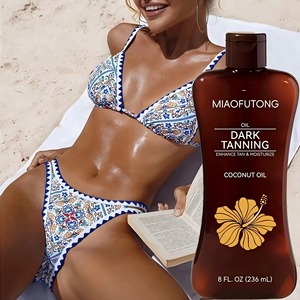 Aceite Humectante Bronceador Vegano Orgánico con DHA, Acelerador del Bronceado para Todo Tipo de Piel, para Tomar el Sol en la <span class=keywords><strong>Playa</strong></span> <span class=keywords><strong>y</strong></span> al Aire Libre - Product Image 1