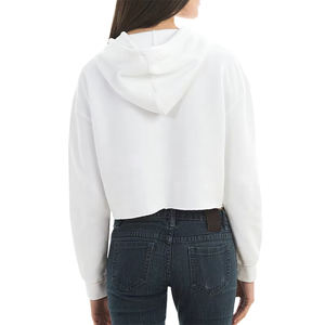 Wholesale Customized Gym Sport Cropped <b>Women</b> <b>Hoodie</b> Street Casual <b>Thin</b> Loose Breathable Short Ladies Pullover Hoodies - Product Image 2