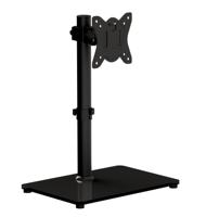 Support de bureau pour écran LCD LED 32 pouces, inclinable à 90 degrés, réglable en hauteur, charge maximale de 22 livres, en acier