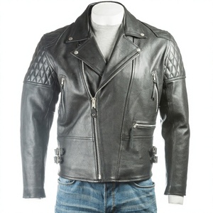MEN'S GENUINE COWHIDE PREMIUM <b>LEATHER</b> <b>TOP</b> <b>LEATHER</b> JACKET Men's <b>High</b> Quality Custom Made Men's Jacket - Product Image 3