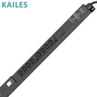 Série comptée KAILES Modèle K33 32A Triphasé 24 prises 200-240VAC Installation verticale Distribution d'alimentation en tôle