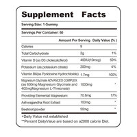 Gomitas de Ashwagandha al por Mayor para Suplemento Energético para Hombres y Mujeres, Suplemento Rico en Antioxidantes, Vitamina C, Gomitas de Ashwagandha
