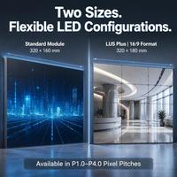Pantalla LED a Todo Color para Interiores Leyard Serie LUS P1.25-P4.0, Pantalla LED de Alta Frecuencia de Actualización, Módulo LED de Instalación Fija