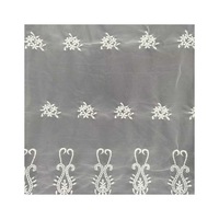 Tissu en dentelle florale respirant et hydrosoluble 100% coton pour vêtements ou robe hawaïenne, tissu en dentelle brodée