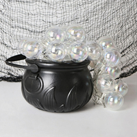 Nicro Télécommande 8 Modes Lumière LED DIY Seau Magique Sorcière avec Boule Effervescente Décorations Lumineuses Maison Hantée Halloween