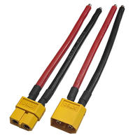 Connecteur mâle-femelle XT60 avec fil en silicone 12AWG, prise d'alimentation pour batterie de drone RC, batterie au lithium
