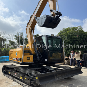 รถขุดขนาดเล็ก Sany SY75C มือสอง เครื่องยนต์และเกียร์เดิม ระบบไฮดรอลิกที่เชื่อถือได้ ปั๊ม-7.5 ตัน ความจุบุ้งกี๋ 0.5 ลูกบาศก์เมตร รุ่นปี 2023 - Product Image 3