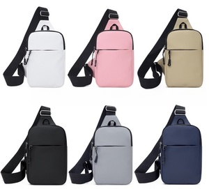Custom Men's Mini Nylon Single Shoulder Bag <strong>Small</strong> Square Black Crossbody Sport <strong>Chest</strong> Pack With Anti-theft Portable Feature - Product Image 6