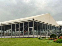 Tente d'événement de serre de véranda de toit en PVC transparent de luxe élégant avec cadre en aluminium pour l'extérieur mariage et autres événements