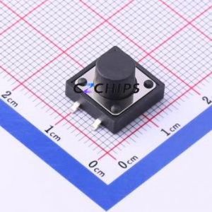 UK-B0262-G8-160 Tactile Switch SMD-4P,12x12mm Switch Single Pole Single Throw Round Button 1.6N Vertical Mount - Product Image 1