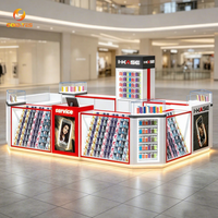 Comptoir d'accueil pour atelier de réparation de téléphones, kiosque d'accessoires pour téléphones portables en verre pour centre commercial de vente de produits électroniques